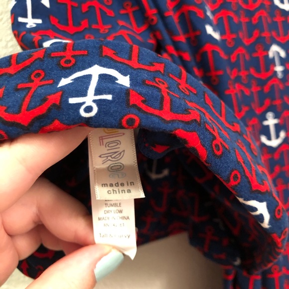 Lularoe Anchor Leggings TC Brand New - Picture 3 of 3